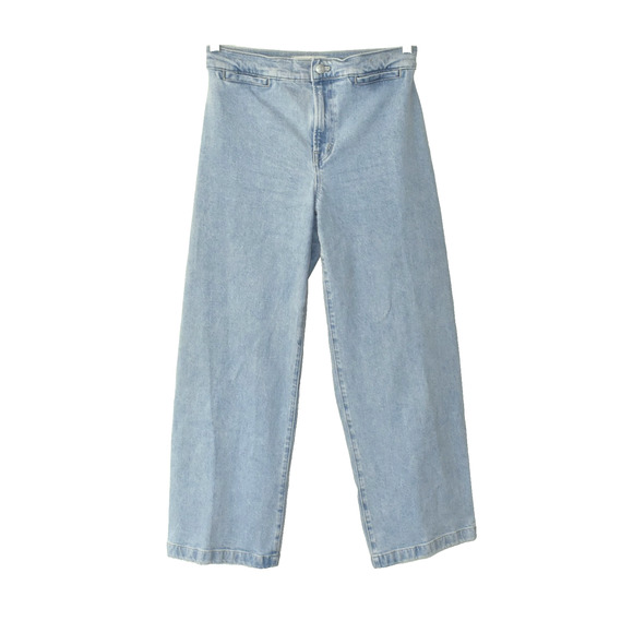 B0 Auth MADEWELL Emmett Blue Denim Wide Leg Jeans Size 26 - Picture 1 of 7